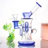 Cachimbo de água de vidro inebriante Dab Rigs Hookahs Starry Ball Circulation Fumar Joint Pot multifuncional feito à mão com 14mm