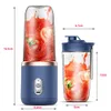 Utensili per frutta e verdura Spremiagrumi portatile Tazza 6 Lame Succo Frullatore elettrico automatico Frullatore Ice CrushCup Robot da cucina Utensile da cucina 230802