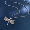 Chains Fashion Dragonfly Skeleton Necklace For Women In Necklaces TOP Same Designers