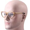 Lunettes de soleil Evove lunettes de lecture en bois mâle cadre ovale rétro optique bois lunettes lunettes pour Prescription myopie Anti bleu