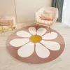 Carpets Rabbbit Round Kids Bedroom Carpets Lamb Cashmere Lion Living Room Non-Slip Carpet Sofa Tatami Bedside Rugs Baby Crawling Mat 230803