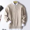 Męskie swetry mężczyźni Sweeter O-Neck Knitwear Pullover Skocznicy Vintage Autumn Winter Tops Dzianinte Blushirts D61