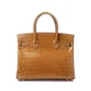 Evening Bags Fashion crocodile real leather bag one shoulder straddle cowhide women's bag handbag