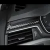 Auto Styling Koolstofvezel Navigatie Decoratie Frame Cover Dashboard Decal Stickers Trim Voor Audi A4 B9 2017-19 Auto accessories276Y