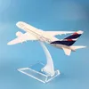 航空機のモドル16cmラタム航空メタルダイキャスト航空機モデルエアバス飛行機モデルキッズおもちゃ玩具子供年/誕生日/コレクション230803