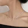 Pendant Necklaces Women's Trendy Tassels Elegant Classic Necklace Delicate Jewellery Vintage Charm Neck Chain Accessories Chic Jewelry