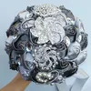 Les fleurs décoratives sont arrivées les bouquets de mariage artificiels de ruban nuptiales pour la décoration