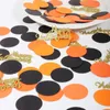 Party Decoration Glitter Happy Halloween Confetti Black Orange Disc For Supplies Decor