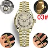 Luxury Roman full disc drill denti bordo 28mm 2813 oro orologio automatico da nuoto in acciaio automatico