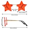 Lunettes de soleil Trendy Rimless Street Pographie Festivals de lunettes Lunets Partag Pentagram Sun Star Shape Shades