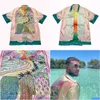 Men'S Casual Shirts Casablanca Sicilian Print Summer Fairy Tale Dream Short Sleeve Shirt S / M L Xl Drop Delivery Apparel Mens Clothin Dhndi