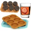 Vassoio per cubetti di ghiaccio Stampo per cioccolato fai-da-te 3D Bitcoin Mold Bar Cocktail Ice Cube Maker Jelly Candy Mold Tool Whisky Drink Accessori AU04