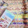 Plakband 18Rolls Bloem Washi Tape Set Goudfolie Masking Kawaii Decoratief voor Sticker Scrapbooking Journal Briefpapier 2016 230804