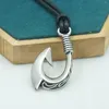 Pendant Necklaces Punk Style Stainless Steel Viking Jewelry Head Chopper Axe Fishhook Angle For Husband Gift Necklace
