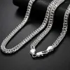 Kedjor Fina högkvalitativa 925 Stamped Silver 6mm Chain Halsband för herrkvinna Fashion Noble Designer Party Wedding Jewelry Gifts