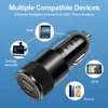 Car Charger Dual Port PD 20W QC3.0 Quick 3.1A USB Type C Charger Cellphone Adapter For iPhone 14 13 12 Pro Max With OPP Bag