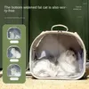 Dog Carrier Pet Suitcase Fully Transparent Shoulder Cat Bag Breathable High-value Travel Widened Large-capacity Supplies