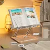 Organisateurs de tiroir de bureau OUTMIX Support de lecture en bois Transparent Acrylique Support de tablette de levage multifonctionnel Support pour ordinateur portable Étagère de stockage de bureau 230804