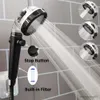 Badkamer Modi Hoge Druk Zwart Waterbesparende Regenval Filter Douchekop Big Boost Eco Sproeikop Badkamer Accessoires R230804