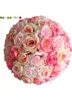 Decorative Flowers 30cm Diameter Artificial Rose Flower Ball For Wedding Home Shop Party Display Decoration Craft Gift Valentine Day Decor