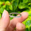 Wedding Rings 2mm Full Ring Band 925 Sterling Silver white Round Diamond Jewelry gift dating party women 230803