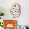 Horloges murales rétro muet 3D horloge Design moderne salon boutique Studio décor à la maison chambre Art numérique décoration