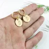 Boucles d'oreilles pendantes fleur de naissance pour les femmes en acier inoxydable ovale mois Floral goujon oreille tendance fête des mères bijoux cadeau collier