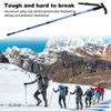 Trekking Poles Trekking Poles Hiking Walking Sticks T Grip Mountaineering Backpacking Crutch Aluminum Alloy Anti-shock Portable Skiing Cane HKD230804