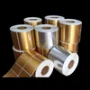 Adhesive Stickers 1Roll Brushed Gold Sticker PET Label Barcode Suitable for Thermal Transfer Printer Need Full Resin Carbon Belt 230803