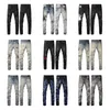 Designers de jeans masculinos Jean Hombre Troushers Men Borderyy Patchwork Ripped for Trend Brand Motorcycle Pant Mens Skinn28-40