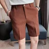 Pantaloncini da uomo Cerniere con apertura sul cavallo Pantaloni all'aperto Sesso estivo Abito tinta unita Stile coreano Slim Fit Vita alta