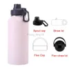 Garrafas de água isoladas em aço inoxidável de 1000 ml 32 oz Hydroes Frasco isolado a vácuo de parede dupla para ciclismo Viagem de academia 40 oz HKD230803