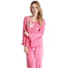 Pyjama en velours pour femmes, ensemble pyjama d'hiver pour femmes, vêtements de maison, vêtements de salon, goutte V933