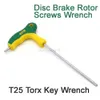 Tools Bike Disc Brake Rotor Screws Wrench T25 L-Type Double-End Two Way Tamper Proof Torx Star Allen Spanner Key Wrench Screwdriver HKD230804