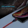 شواحن/كابلات Floveme Magnetic Micro Micro USB Type C for iPhone 11 Samsung Fast 3A شحن المغناطيس سلك سلك سلك Cable Cable للهاتف X0804