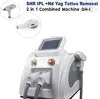 2024 IPL 2 IN1 Professionelle tragbare Tattooentfernung Optn ND YAG Laser E-Light Permanent Haarentfernungsmaschine