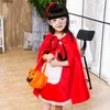 Temadräkt 2022 Little Red Riding Hood Cape Town Halloween Cape Town Rollspel Prinsesse Cloak Fantasy Party Girl Fantasy Dressing Cloak Z230804