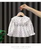 Clothing Sets Girl Baby Dress Strap Dress Set Kids Clothing Suit Polka Dot Print Top Denim Dress Children Shirt Long Sleeve Dress 2Pcs Set x0803