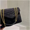 Sacs de soirée De Luxe Loou Sac À Main Femmes En Cuir Givré Shoder Messenger Sac À Main Créateur De Mode Lady Doux Purs Y-Forme Paquet Drop Dhaup