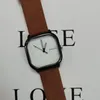 Relojes de pulsera Reloj de pulsera de cuarzo ultrafino para estudiantes Exquisita correa de cuero para mujer Temperamento Relojes simples para hombres