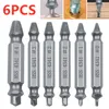 ストレージバッグ6pcs/setダブルエンド損傷したネジ抽出器ドリルビット壊れた速度ボルトスタッドリムーバーツール解体ツール