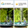 Gartendekorationen, Solar-Schwimmbrunnen, Wasserpumpen-Set, wasserdicht, angetrieben für Outdoor-Vogelbad, Teich, Pool, Hof-Werkzeuge