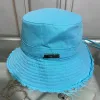 2023 Brand New beach Bucket Hat Designer Mens Beanie Cap Womens Wide Brim Chapeaux Casual Pur Coton Lettre Mode Sandy Beach Sun Caps Hawaii