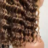 Ludzkie włosy peruka capless curly bob peruka krótka bob t częściowo koronkowe przednie peruki dla czarnych kobiet podświetl peruki Remy włosy Brazylijskie Ombre Peruki ludzkie włosy x0802