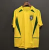 Brasil Camisa de Futebol 2002 2004 2006 2010 Retro piłka nożna Vintage Maillot Kaka Football Shirt #9 Ronaldo #10 Rivaldo #11 Ronaldinho 1957 1988 1994 1998 2000