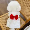 Chien vêtements mignon dentelle robe pour animaux de compagnie vêtements petits vêtements robes de mariée chat Yorkshire poméranien caniche Schnauzer Costume