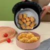 Baking Moulds Airfryer Silicone Basket Square Tray for Easy Clean Dish Liner Pizza Plate Grill Pan Mat Air Fryer Accessories 230803