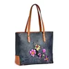 Sacos de noite de couro genuíno bolsa feminina bolsa tote senhoras couro real padrão floral mensageiro alça superior