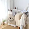 Storage Bags Big Capacity Laundry Clothing Basket Water-Resistance Bin Cotton Dirty Clothes Toy Linen Tidy Pocket Washing Machine