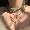 Choker 22 Style Summer Star Crystal Naszyjniki naturalny kamień naszyjnik dla kobiet Irregual Peads Ametysts